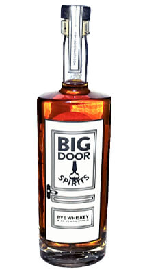 Rye whiskey bottle